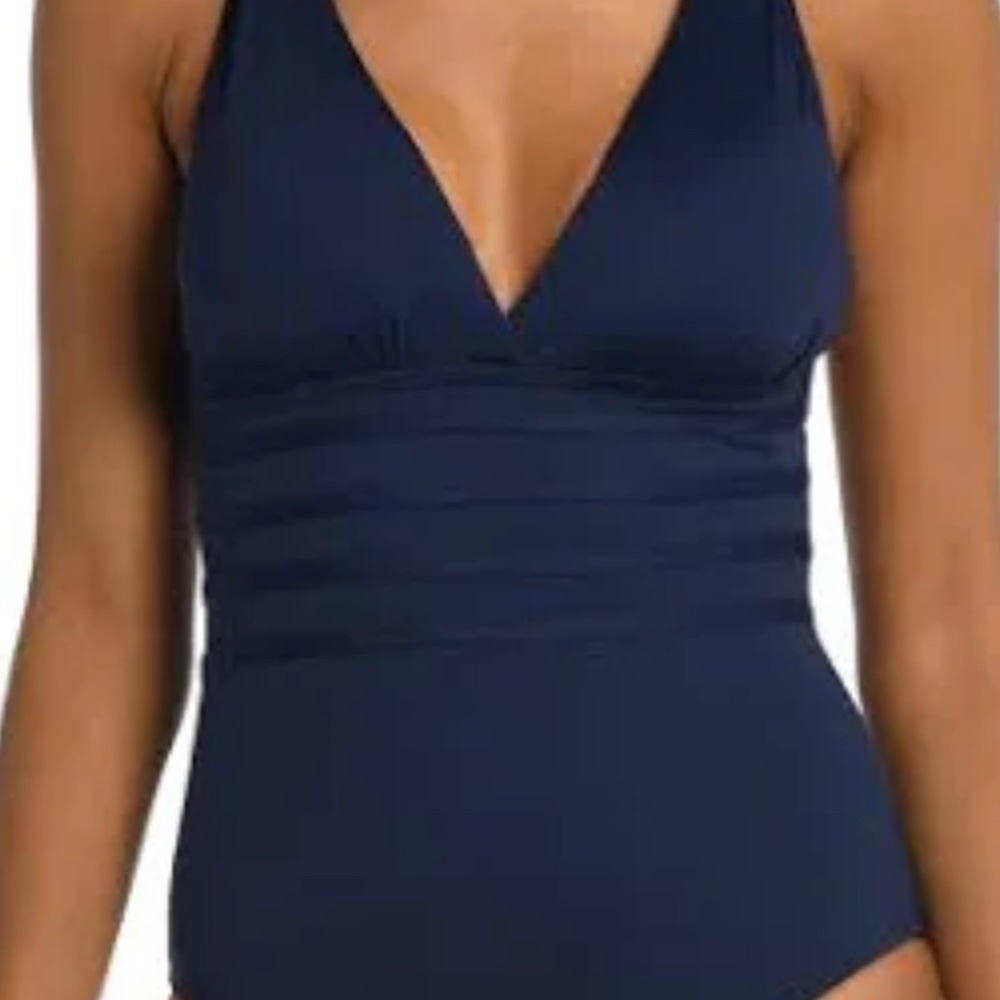 La Blanca Goddess Royal Blue one piece NWT swimsuit